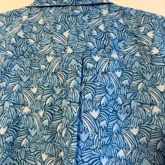 Patagonia Blue Leaf Pattern Men's Shirt - Picture 5 of 5